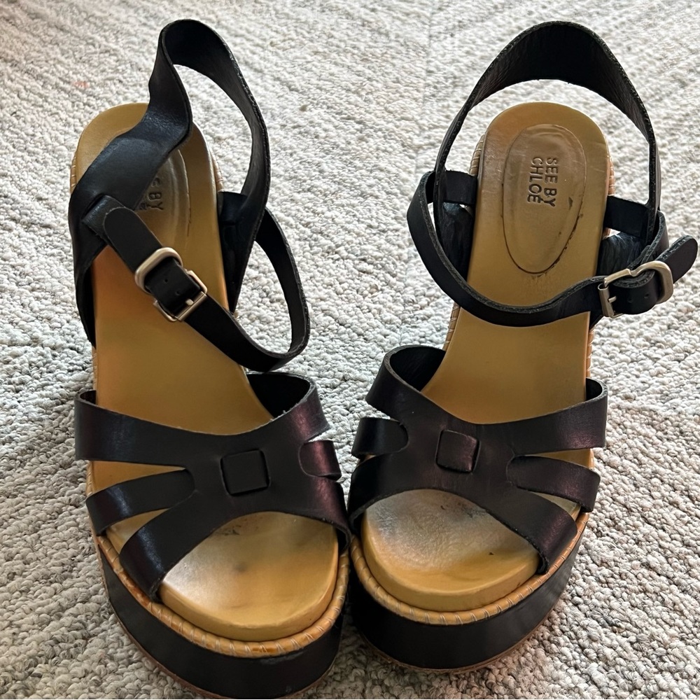 See by Chloe Wedge Heel Platform Sandal